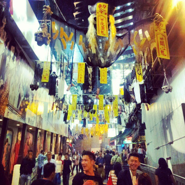 Lan Kwai Fong gears up for Halloween. #hongkong