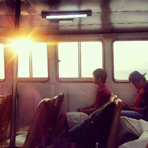 Riding home into the sunset. #hongkong