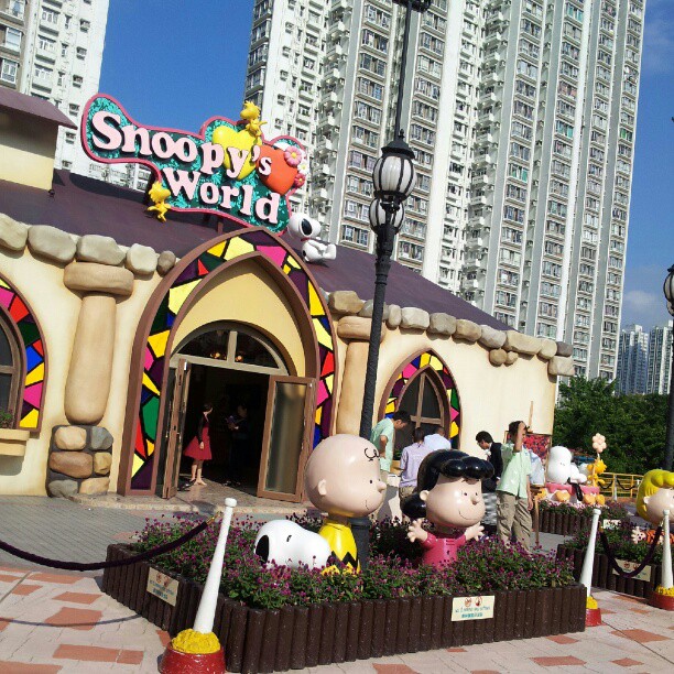 Snoopy's World chapel... With actual wedding inside. #hongkong