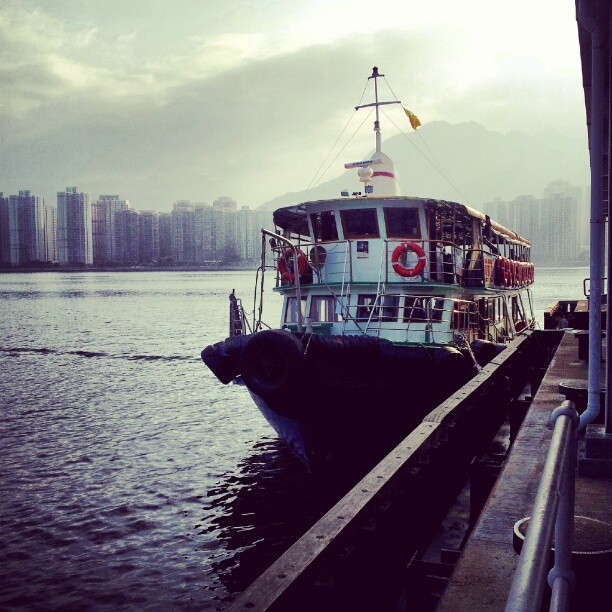 The morning ferry to Tap Mun. #hongkong