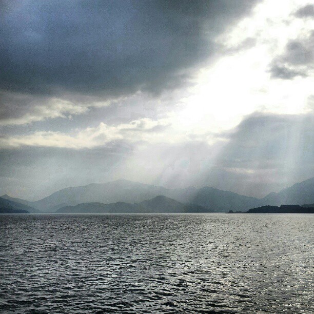 This pic doesn't do it justice. The Tolo Harbour / Channel is beautiful. #hongkong