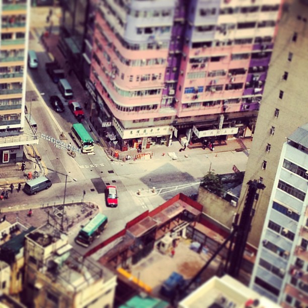 Like tiny #toys. The #streets of #kowloon #hongkong from above. #hkig