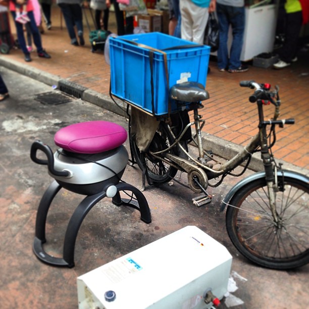 Spotted on the #streets #shamshuipo. Which mode of #transport do you prefer? #hongkong #hkig