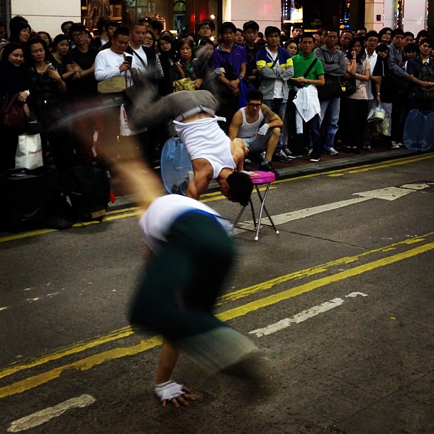 #street #dance and #acrobatics at #CausewayBay #hongkong