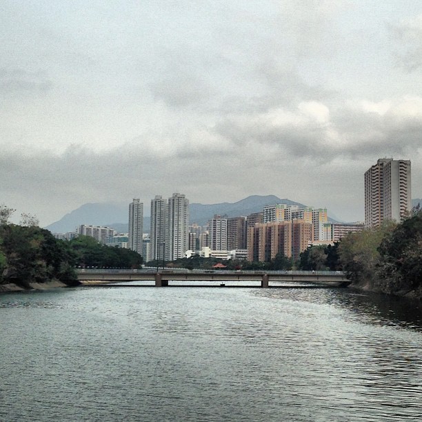 A view of #ShaTin from the Shing Mun #river. #hongkong #hkig