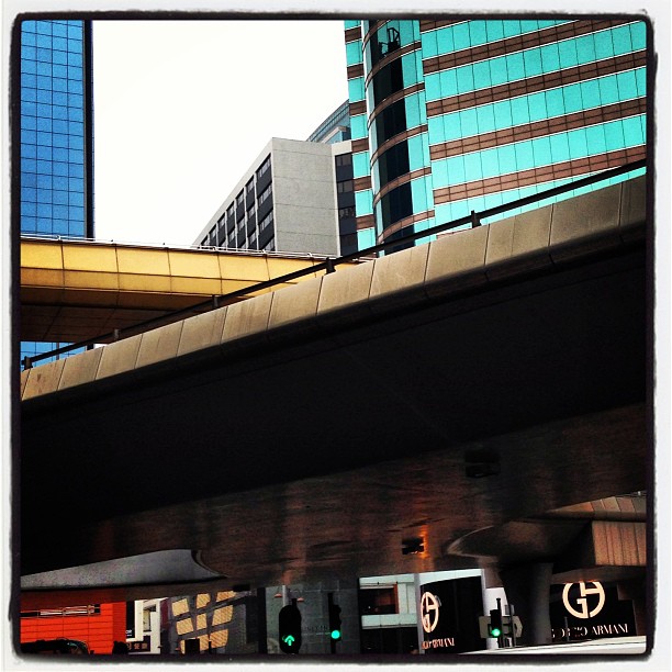 #abstract view. Intersecting #flyover with #buildings in background. #hongkong #hk #hkig