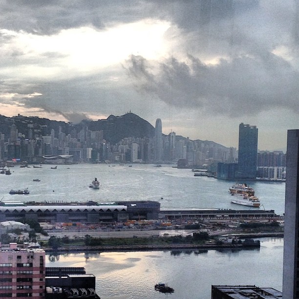#hongkong island in the distance, in the #evening. #hk #hkig