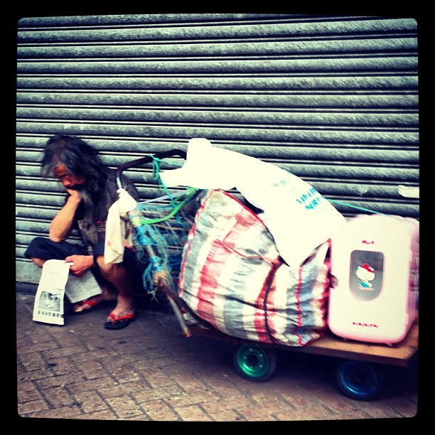 #poverty on the #streets of #hongkong. #hk #hkig