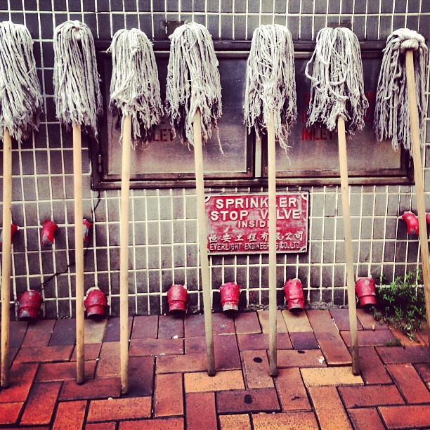 After the #clean up. #mops in a row. #hongkong #hk #hkig