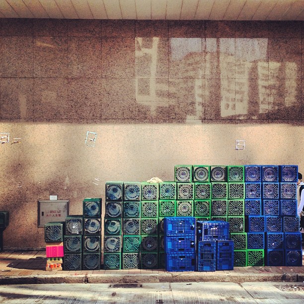 Stacks of #bottled #water. #hongkong #hk #hkig