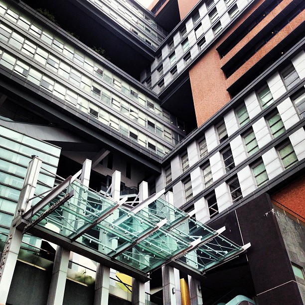 #brick, #glass and #steel. #patterns in #buildings and #architecture. #hongkong #hk #hkig
