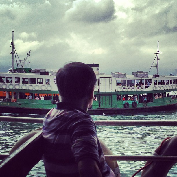 #old #man watching the #star #ferry go past. #hongkong #hk #hkig