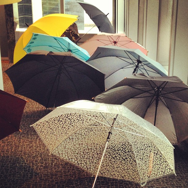 #umbrellas in the #office on a #rainy day. #hongkong #hk #hkig