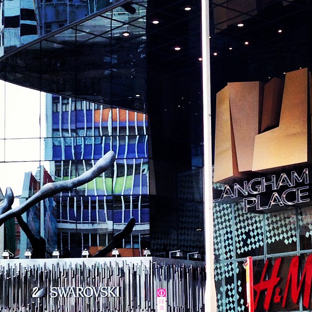#abstract #patterns - #reflections in the #glass facade of Langham Place. #hongkong #hk #hkig #mongkok