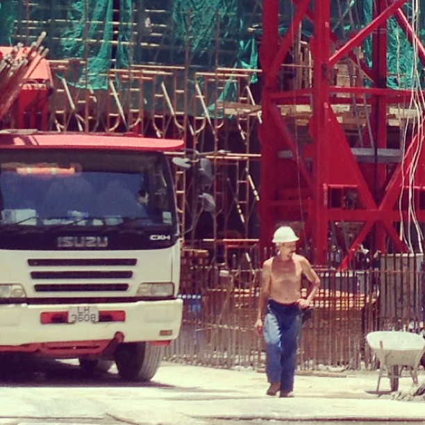 #construction #worker on-site. #hongkong #hk #hkig