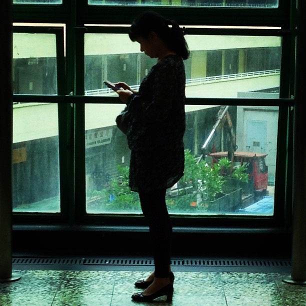 #silhouette of a #lady by a #window. #hongkong #hk #hkig
