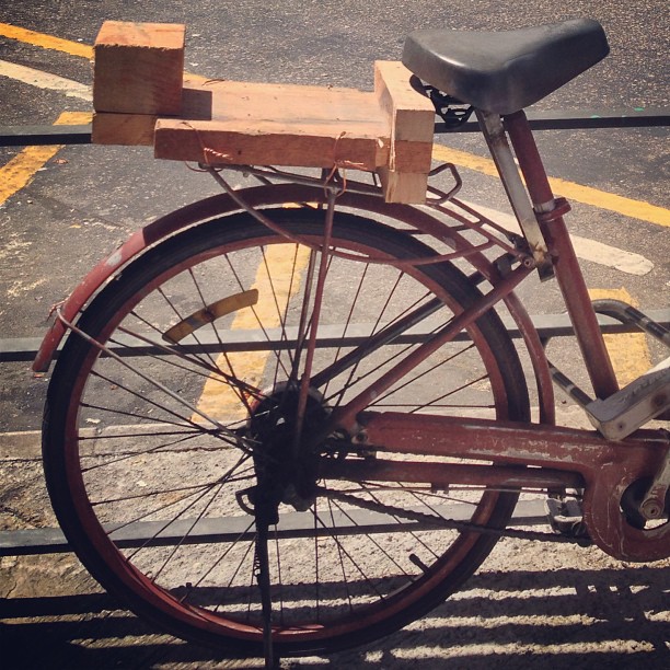 Home-made #bicycle #rack for carrying goods. #hongkong #hk #hkig