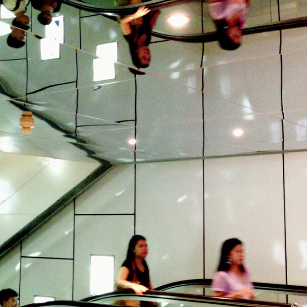 Stream - #reflections #flow past the #escalators. #hongkong #hk #hkig #hkvideo #instavid