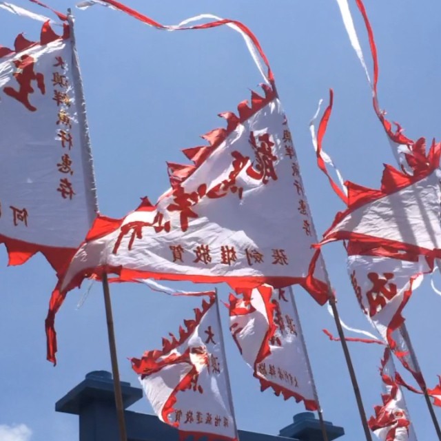 #dragonboat #flags flying in #TaiO. #hongkong #hk #hkig #hkvideo #instavid #video