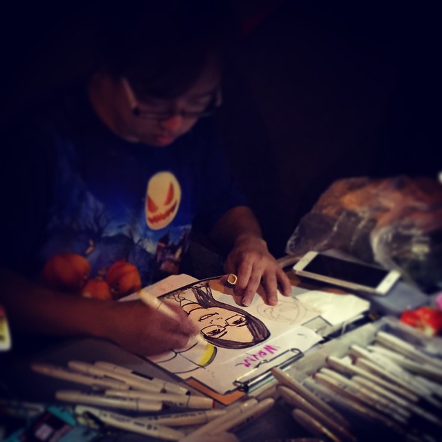 Free #cartoon #portrait #sketches at the #Admiralty #OccupyHK site. #HongKong #hk #hkig