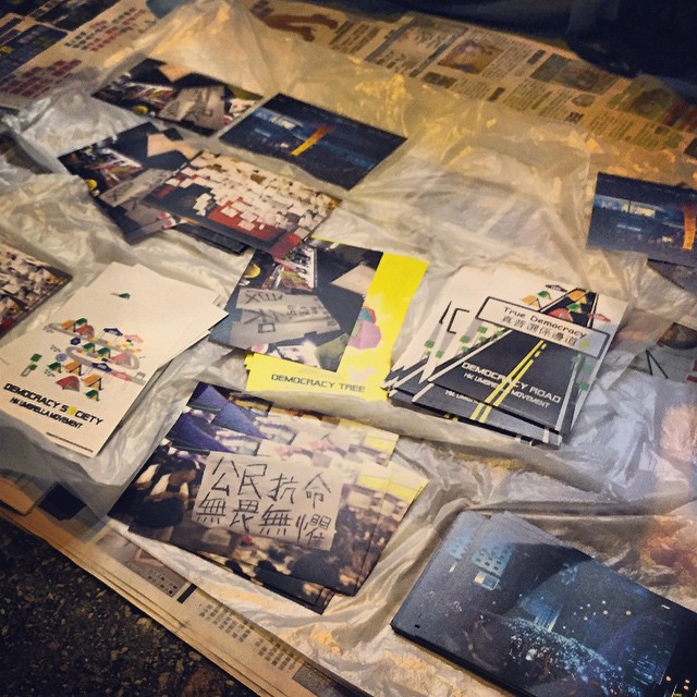 #postcards from the edge - free #OccupyHK postcards on the street. #HongKong #hk #hkig