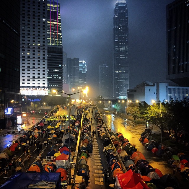A #rainy night at #OccupyHK #Admiralty. #HongKong #hk #hkig