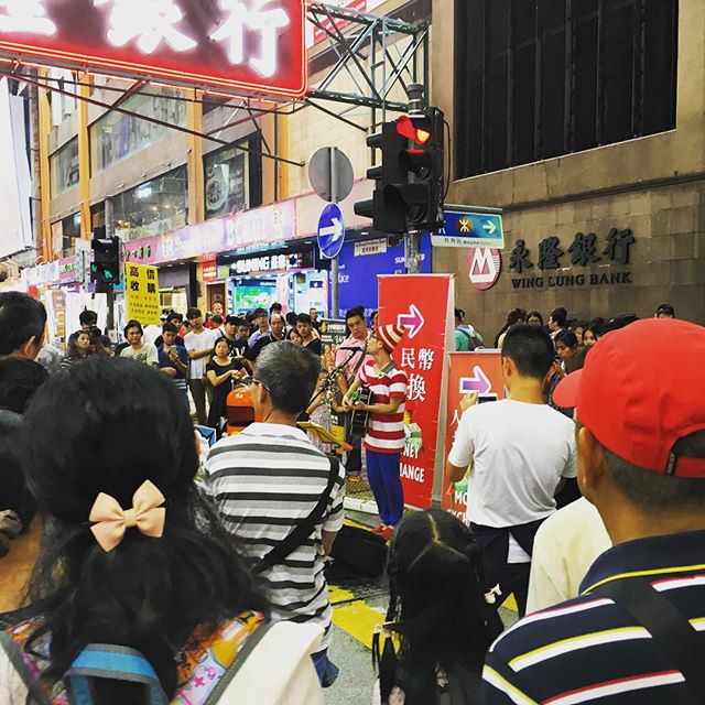#WheresWally? Here's a #crowd on #SaiYeungChoiStreet in #Mongkok. Can you spot Wally? #hongkong #hk #hkig #busker #whereswaldo