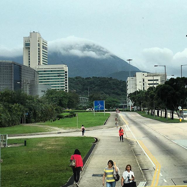 Not snowcapped but a #cloud-capped hill in #Lantau #HongKong. #HK #hkig