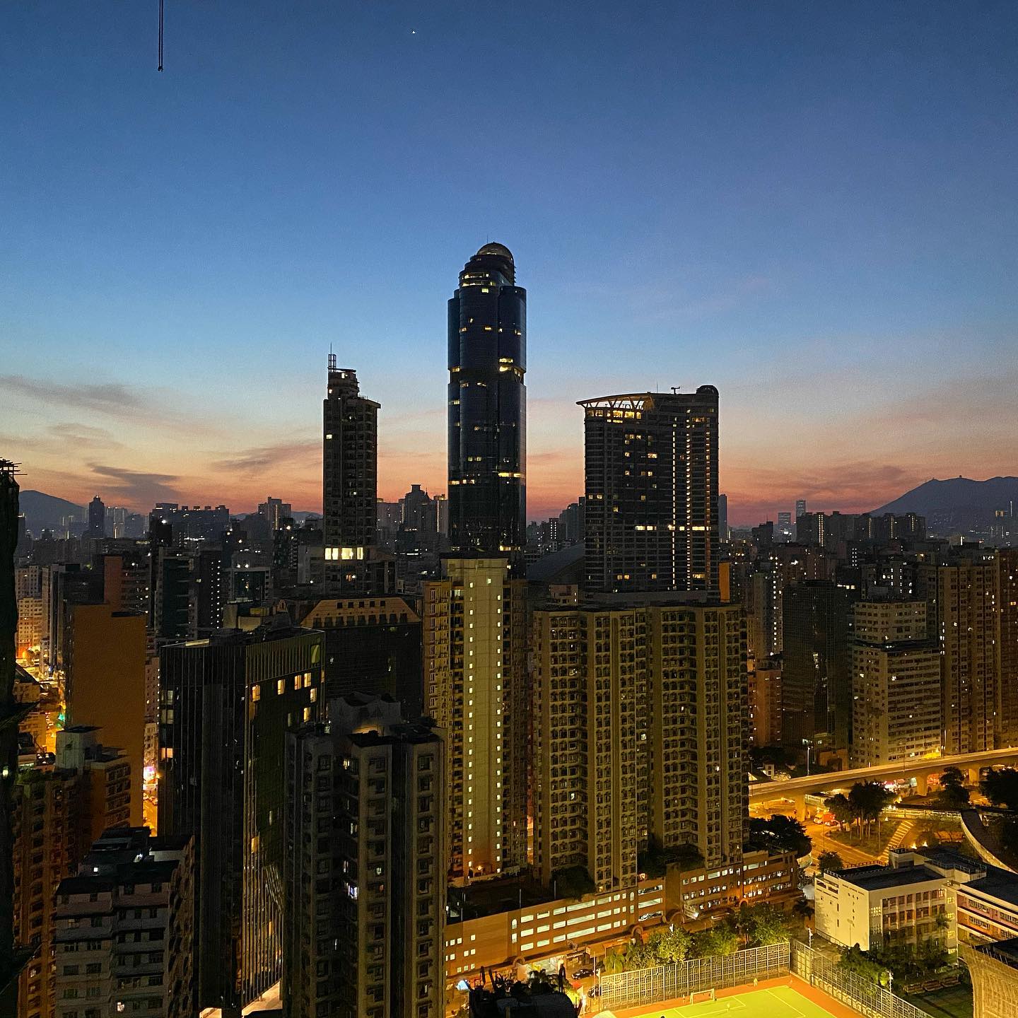 dawn over Mongkok. hongkong hk hkig LanghamPlace