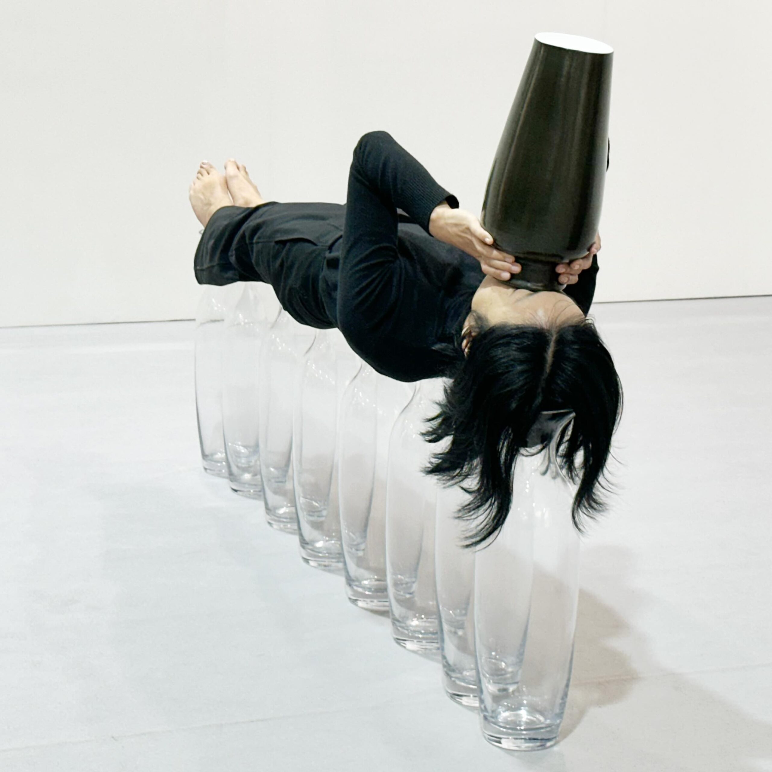 Performance artist KIMVI at ArtCentral HongKong. hk hkig