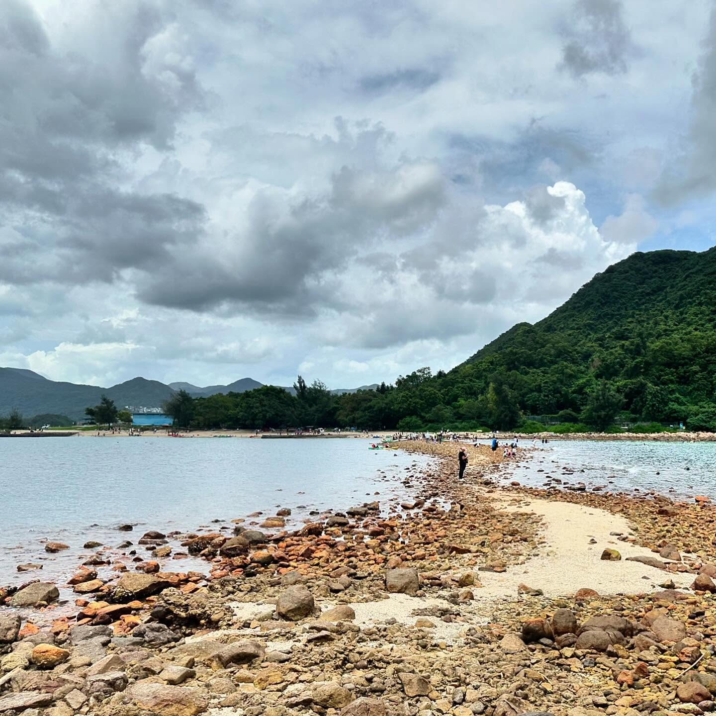 The tombolo at SharpIsland in the SaiKung region of HongKong. hk hkig