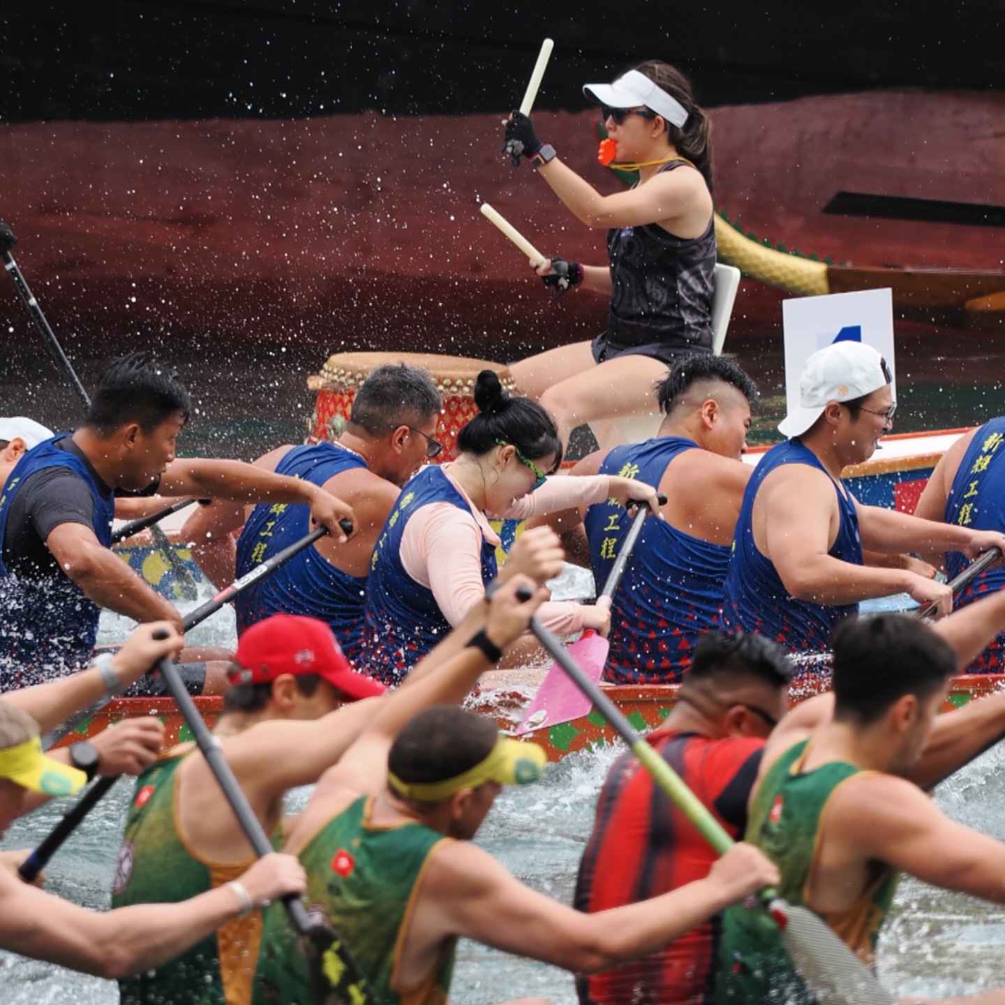 Dragonboat race in Aberdeen. hongkong hk hkig aberdeen dragonboat